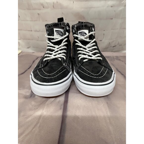 Vans Sk8 Hi MTE Sneakers Mens 5.5 Dark Gray Suede Canvas High Top Skate Shoes - Picture 4 of 14